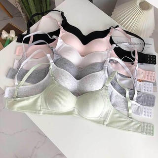 Combo 3 áo ngực nữ mút mỏng cotton thoáng mát -Set 3 áo lót nữ cao cấp không gọng dây 3 nấc cài A414