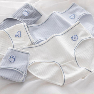 Combo 5 Quần lót nữ đính họa tiết hình thú cute- Set 5 Quần lót cotton màu sắc pastel nhẹ nhàng L861