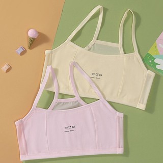 Combo 4 Áo lá bé gái cotton phối lưới thoáng mát Set 4 Áo lót nữ học sinh không mút co giãn tốt A108