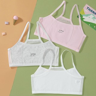 Combo 4 Áo lá bé gái cotton phối lưới thoáng mát Set 4 Áo lót nữ học sinh không mút co giãn tốt A108