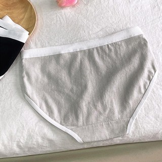 Combo 3 Quần lót nữ cotton viền thun co giãn - Set 3 Quần chip nữ đáy lót 2 lớp họa tiết basic L520