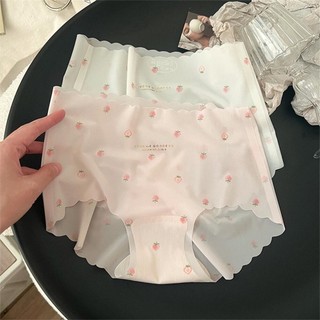 Combo 5 Quần lót su tàng hình mềm mịn - Set 5 Quần chip su lụa nữ họa tiết dâu ngọt ngào sexy L1027
