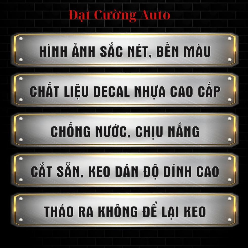 Tem bảo vệ động cơ xe tránh đổ nhầm xăng A95 và dầu Diesel