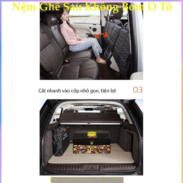 Đệm Giường Ghế Ô Tô Dạng Treo, Loại Gập Gọn 6 Tấm Cao Cấp Hơn, Không Cần Bơm Hơi, Cứng Cáp Dễ Sử Dụng