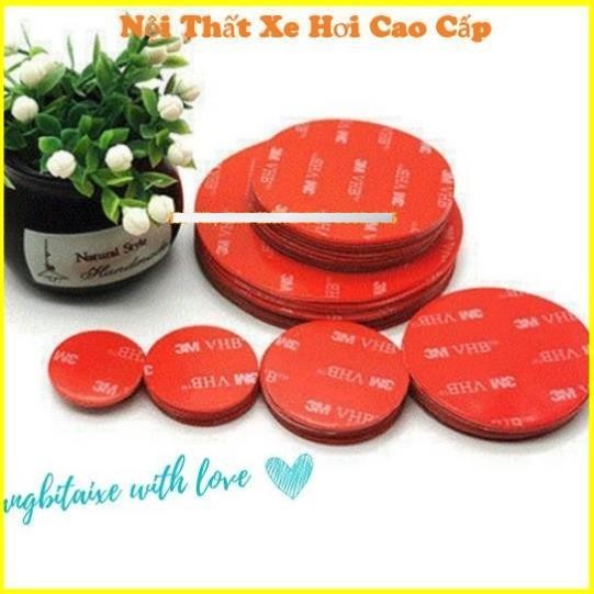10 Miếng Dán 3m 2 Mặt Hình Tròn 2cm 2,5cm 3cm Siêu Bám Dính Băng Keo 3m Gắn Gopro Cam Hành Trình Đồ Gia Dụng