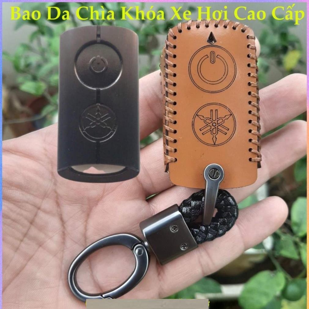 Bao Da Chìa Khóa Smartkey Yamaha NVX, Janus, Nozza Grande, FreeGo, Latte, Exciter 155 VVA da bò thật, bảo hành 2 năm