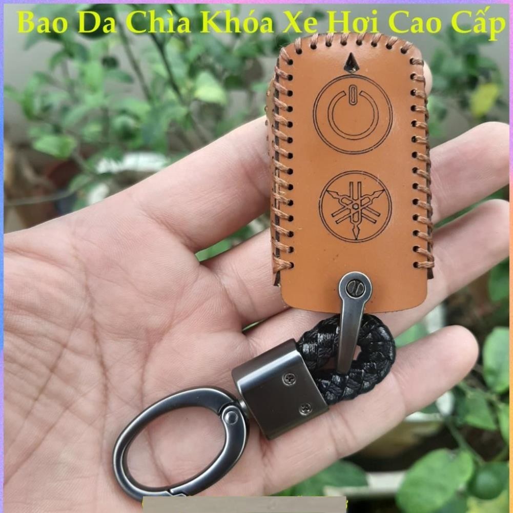 Bao Da Chìa Khóa Smartkey Yamaha NVX, Janus, Nozza Grande, FreeGo, Latte, Exciter 155 VVA da bò thật, bảo hành 2 năm