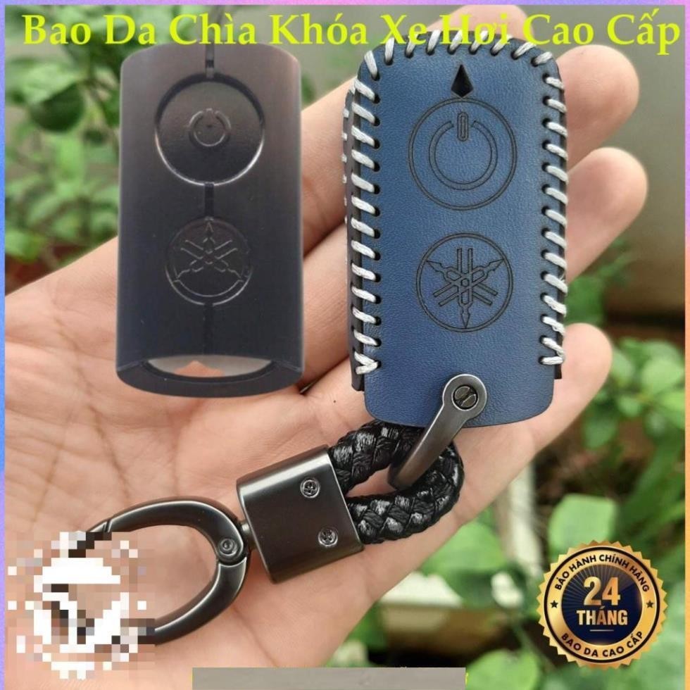 Bao Da Chìa Khóa Smartkey Yamaha NVX, Janus, Nozza Grande, FreeGo, Latte, Exciter 155 VVA da bò thật, bảo hành 2 năm
