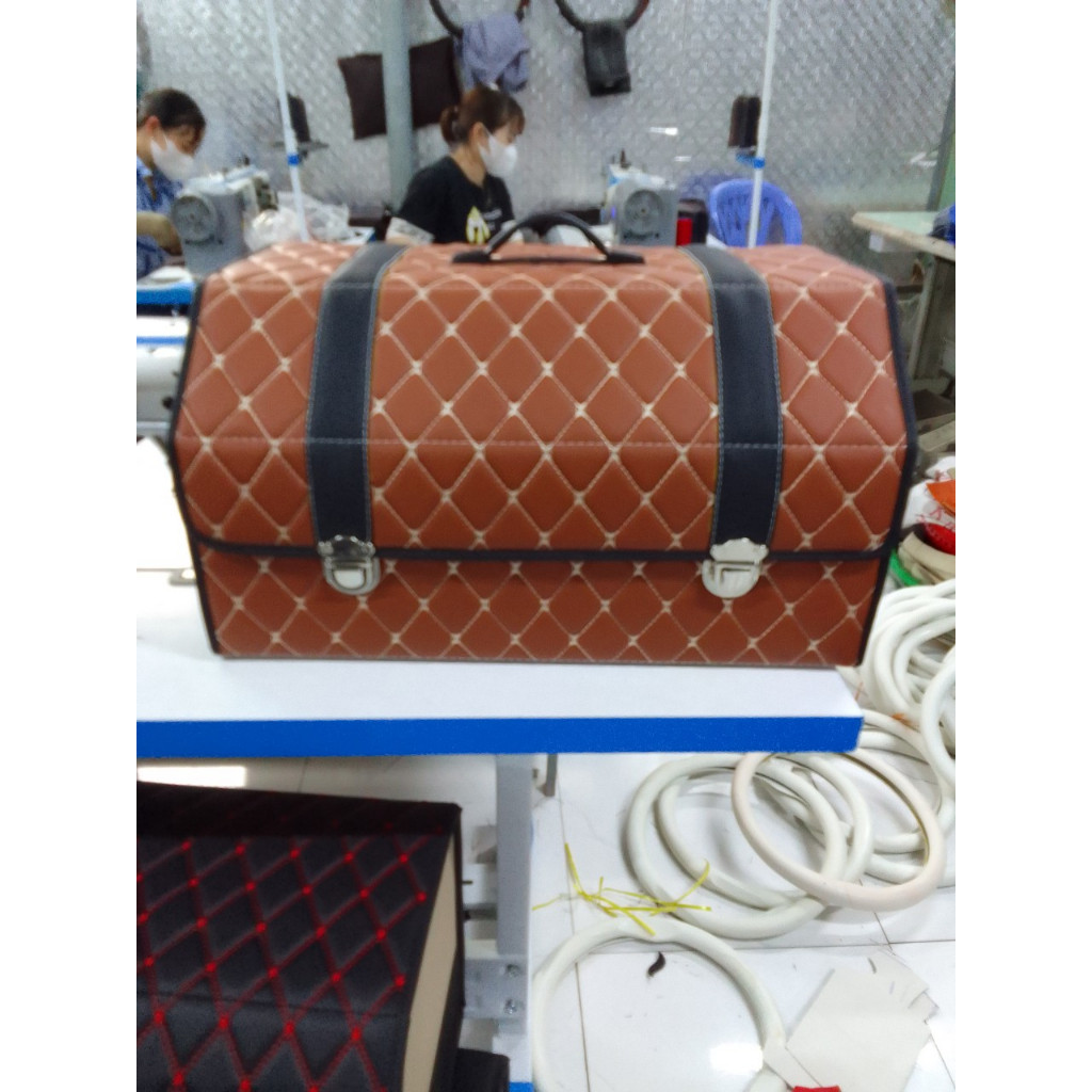 Thùng Đựng Đồ Cốp Xe Hơi Ô Tô Cao Cấp Da 6d Da Bò Cao Cấp Nhiều Màu Sắc Dung Tích Từ 40lit Đến 60lit
