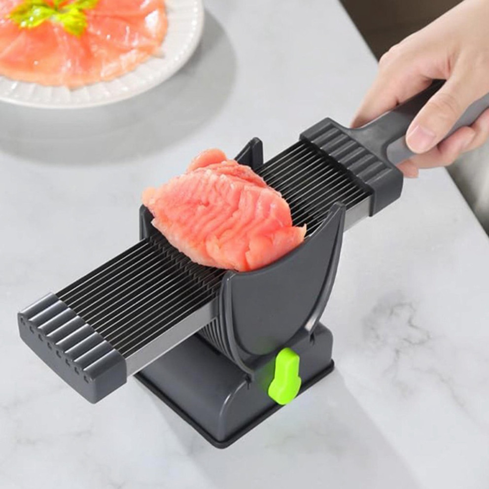 Máy Thái Lát Thịt Siêu Nhanh Siêu Bén - Lưỡi Thép Chống Rỉ ntt95