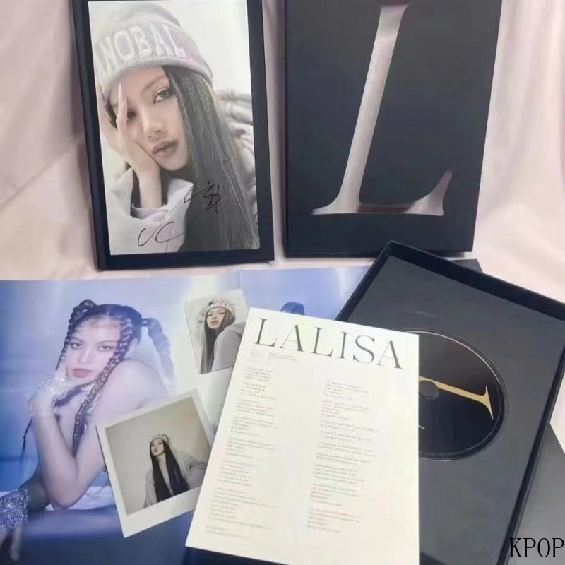 LISA Chữ Ký solo Album LALISA CD+Poster thẻ nhỏ chính thức, hàng hóa ...