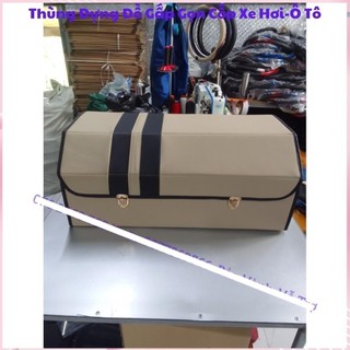 Thùng Hộp Đựng Đồ Da Cất Cốp Ô Tô Xe Hơi Gấp Gọn Sang Trọng