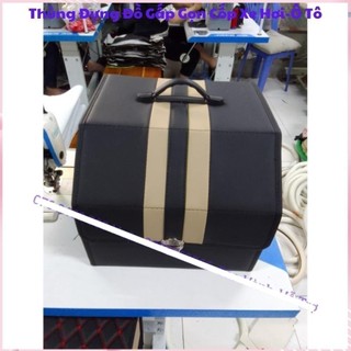 Thùng Hộp Đựng Đồ Da Cất Cốp Ô Tô Xe Hơi Gấp Gọn Sang Trọng