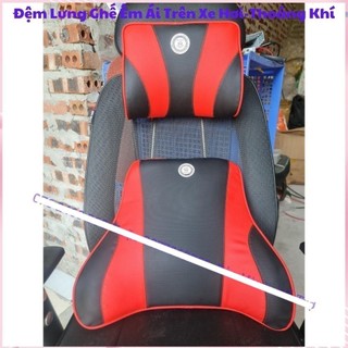 Gối Tựa Đầu Ô Tô Tựa Lưng Cao Su Non Mềm Mại Thoáng Mát Giảm Mỏi Cổ Lưng Người Sử Dụng Cao Su Non 100%