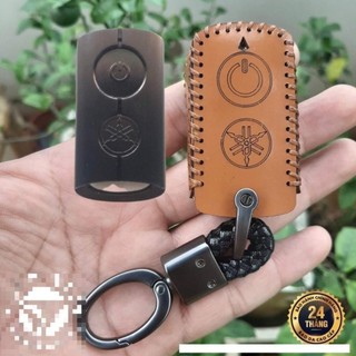 Bao Da Chìa Khóa Smartkey Yamaha NVX, Janus, Nozza Grande, FreeGo, Latte, Exciter 155 VVA da bò thật, bảo hành 2 năm