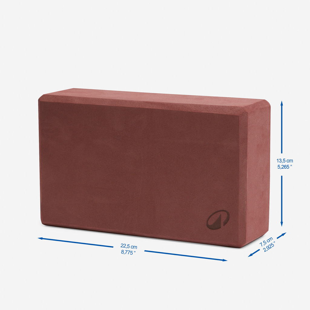 Ảnh Gạch xốp tập yoga nâu đỏ Decathlon KIMJALY mã 8841907 3
