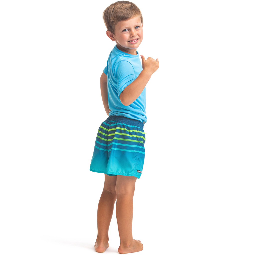 Ảnh Quần short lướt ván 100 tokyo cho trẻ em ngọc lam DECATHLON olaian mã 8559017 2