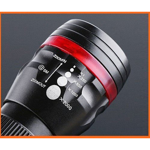 Đèn Pin Mini Cầm Tay Siêu Sáng X2000 Đa Năng