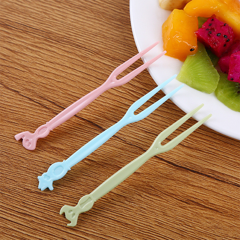 Hộp 50 Nĩa Nhựa Ghim Trái Cây, Rau Câu Tiện Lợi