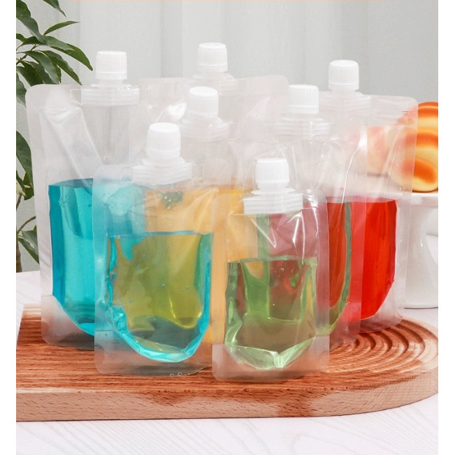 Sét 10 Túi Đựng Bảo Quản Thức Ăn, Các Loại Hạt, Sữa, Nước Bằng Nhựa Có Vòi Tiện Lợi