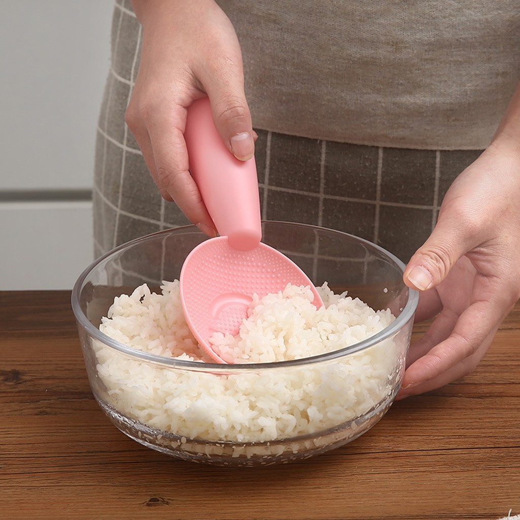 Vá Xới Cơm Hình Mặt Cười Đáng Yêu Nhiều Màu Sắc