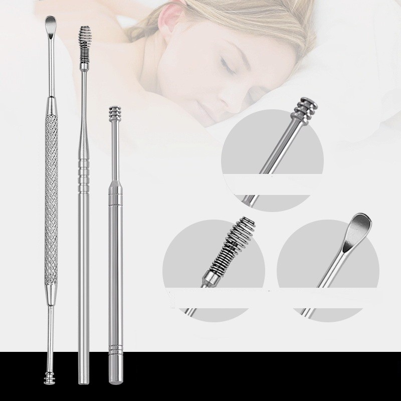Bộ Dụng Cụ Ráy Tai 7 Món Bằng Chất Liệu Inox An Toàn