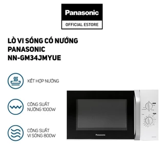 Lò vi sóng có nướng Panasonic NN-GM34JMYUE - Bảo Hành 12 Tháng - Hàng Chính Hãng