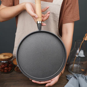 Chảo Gang Làm Bánh Chống Dính, Chảo Đổ Bánh Xèo, Chảo Rán Chống Dính Size 20/26cm Dùng Cho Mọi Loại Bếp