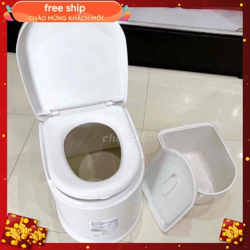 [mới] Bô vệ sinh trong nhà cho người già , người ốm. Bồn cầu di động đa năng.bô di động.bô đi dã ngoại 5459-1 .