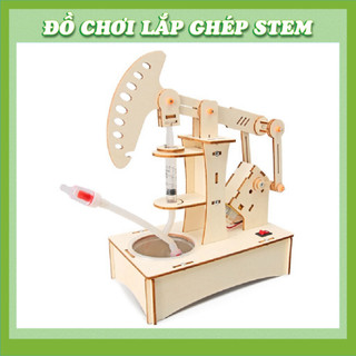 Máy bơm dầu thủy lực - Đồ chơi giáo dục STEM STEAM - Học liệu
