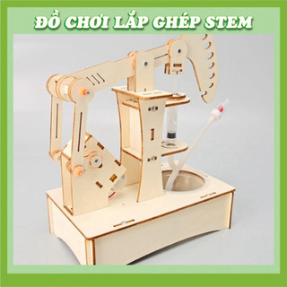 Máy bơm dầu thủy lực - Đồ chơi giáo dục STEM STEAM - Học liệu