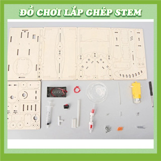 Máy bơm dầu thủy lực - Đồ chơi giáo dục STEM STEAM - Học liệu