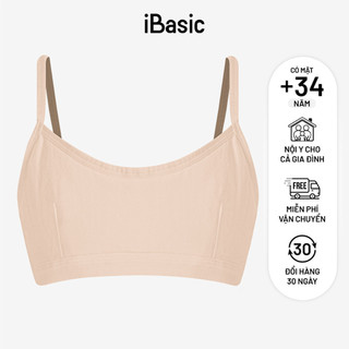 Pack 2 Áo lót nữ học sinh dây nhỏ cotton USA kháng khuẩn iBasic BRAT027-PA2