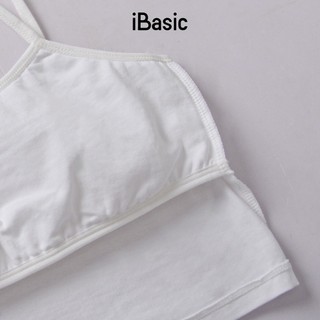 Pack 2 Áo lót nữ học sinh iBasic tròng cổ daily cotton USA kháng khuẩn BRAT029-PA2