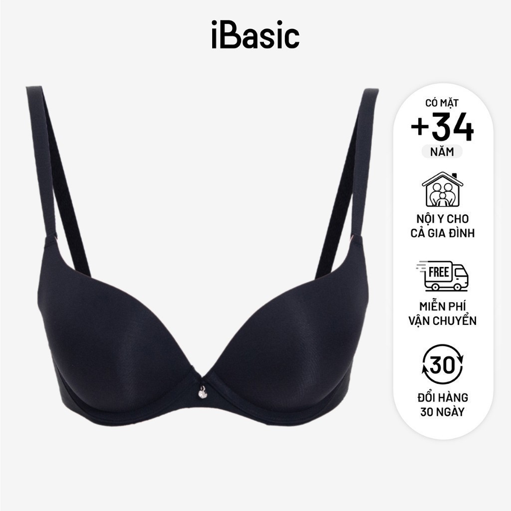 Ảnh Áo ngực có gọng iBasic mút dày trơn phối màu viền cup T-shirt BRAW154 3