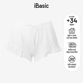 Quần mặc nhà iBasic cotton USA kháng khuẩn Ruffle short HOMY043B
