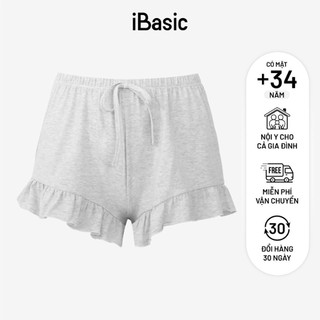 Quần mặc nhà iBasic cotton USA kháng khuẩn Ruffle short HOMY043B
