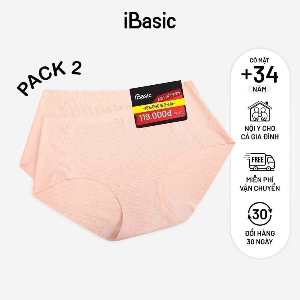 Ảnh Combo pack 2, pack 4 quần lót su nữ siêu mỏng không lộ viền đáy kháng khuẩn iBasic PANW157 4