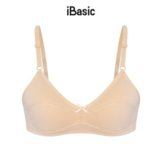 Áo ngực nữ học sinh iBasic không gọng mút mỏng cotton USA kháng khuẩn BRAT018