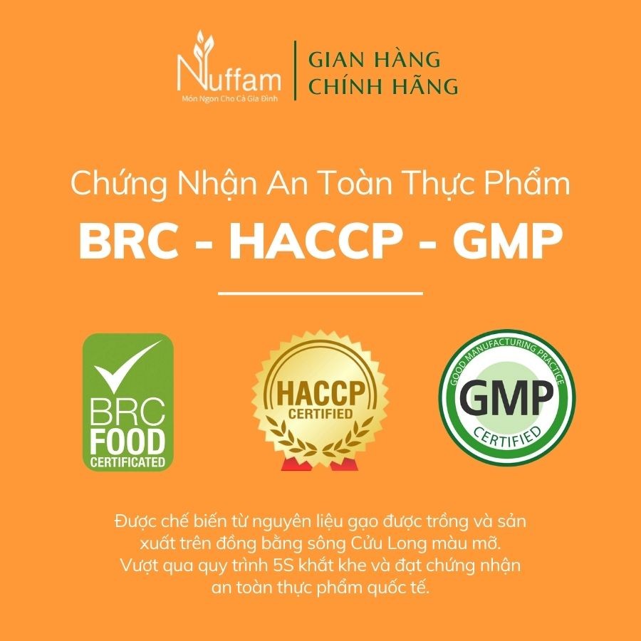 Bún Tươi Sấy Khô 400gr - Chính Hãng Nuffam - Thơm Ngon, Làm Hoàn Toàn Từ Gạo 400gr
