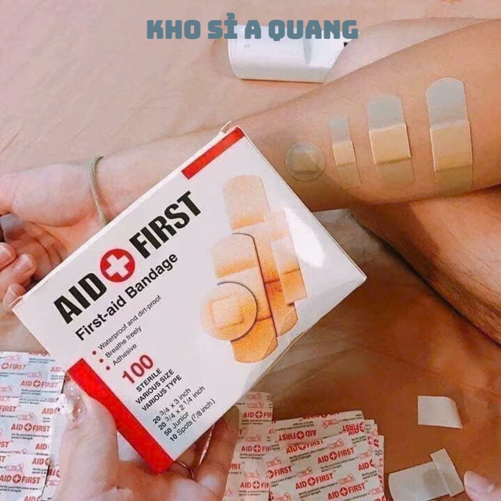 Hộp 100 Miếng Băng Gạc Tiệt Trùng,Băng Gâu Đa Năng - BĂNG GẠC TIỆN LỢI