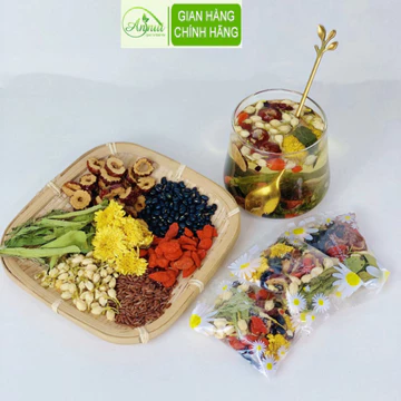 Trà dưỡng nhan, Trà Ngũ Hắc, Trà Gạo Lứt, Trà Chanh Kim Quất Giúp Ngủ Ngon, Đẹp Da, Bổ Máu Và Thanh Lọc Cơ Thể
