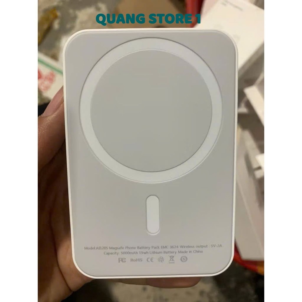 Pin Sạc Dự Phòng Không Dây Từ Tính Mini Chuẩn 5000mAh Chính Hãng Sạc Nhanh Chuẩn PD Không Nóng Máy CHĨNH HÃNG