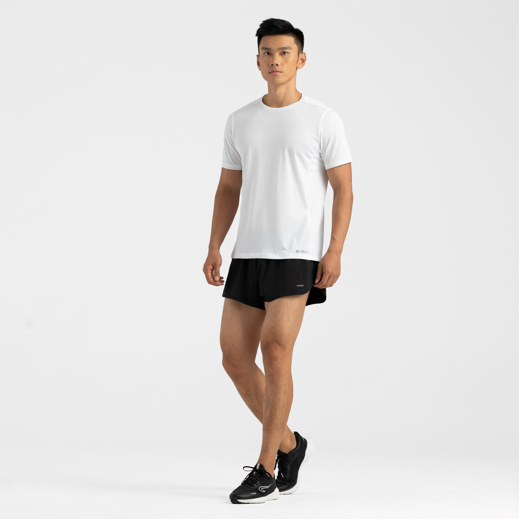 Ảnh Áo thun chạy bộ nam thoáng khí DECATHLON 100 Dry trắng mã 8488039 3