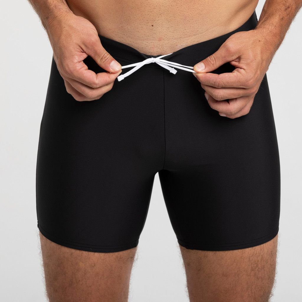 Ảnh Quần bơi boxer nam dáng dài co giãn DECATHLON 100 đen mã 8828282 1