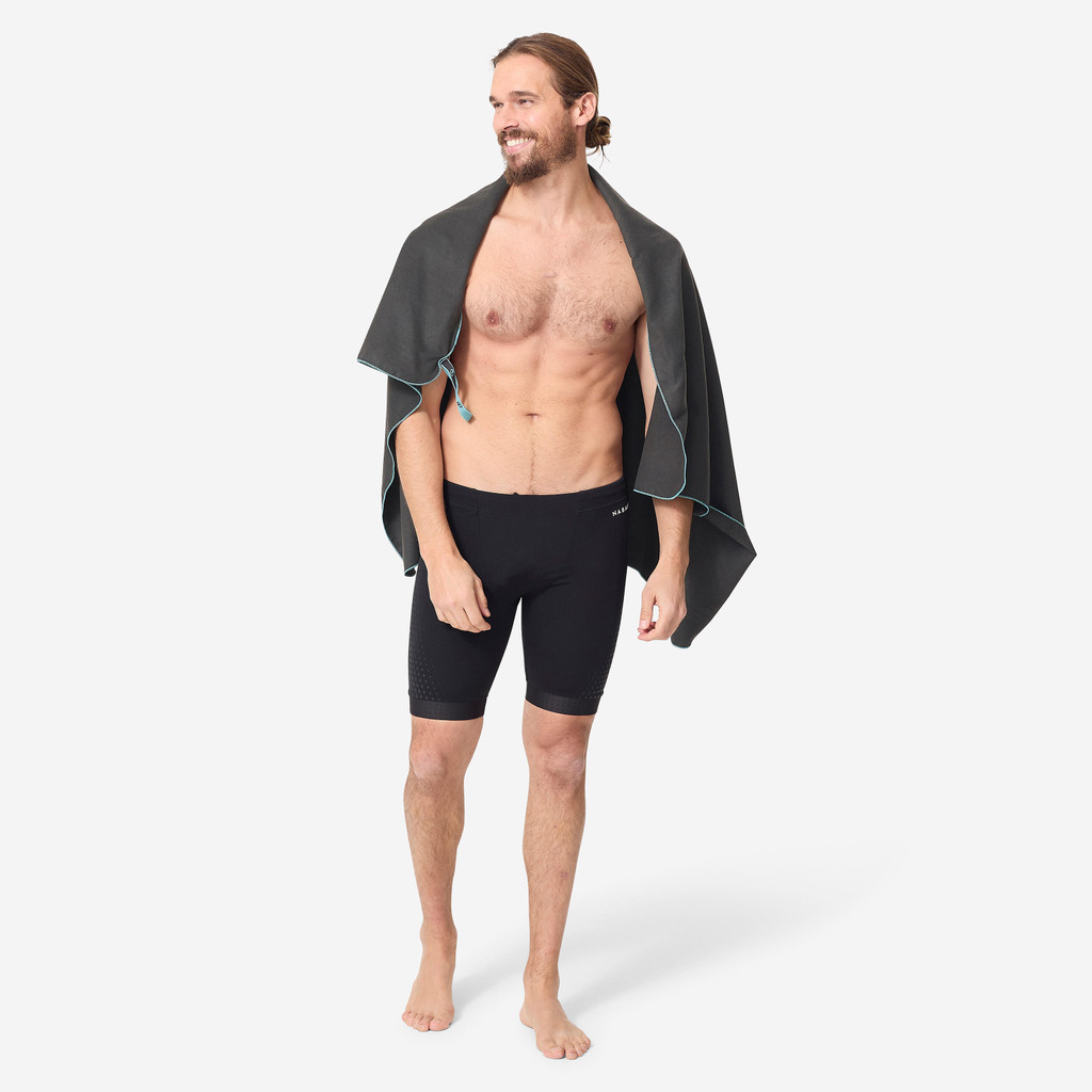 Ảnh Khăn tắm microfibre cỡ L 80 x 130 cm DECATHLON Xanh neon mã 8926376 2