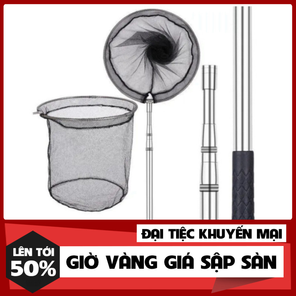 [Chất Lượng] Vợt Vớt Cá Inox [BH 3 tháng] Mắt Lưới Nhỏ Cao Cấp [SF5 ...