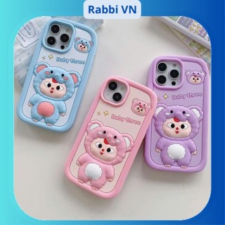 Ốp lưng iphone Baby Three hình voi đáng yêu 6plus/7plus/8plus/x/xs/xsmax/11/12/13/14/15/16/pro/plus/promax RABBI