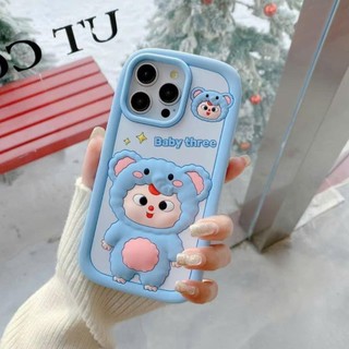 Ốp lưng iphone Baby Three hình voi đáng yêu 6plus/7plus/8plus/x/xs/xsmax/11/12/13/14/15/16/pro/plus/promax RABBI