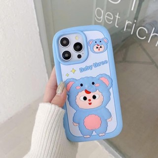 Ốp lưng iphone Baby Three hình voi đáng yêu 6plus/7plus/8plus/x/xs/xsmax/11/12/13/14/15/16/pro/plus/promax RABBI